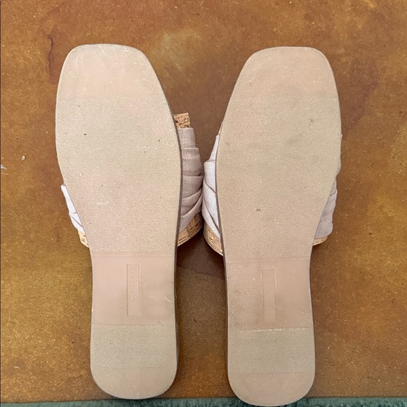 Yellow Box Cork and Cream Sandals - Picture 3 of 4